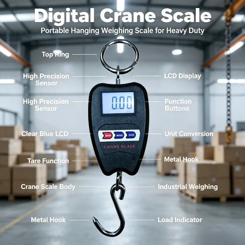 Luggage Scale Hanging - Waga cyfrowa wisząca przenośna 200 kg