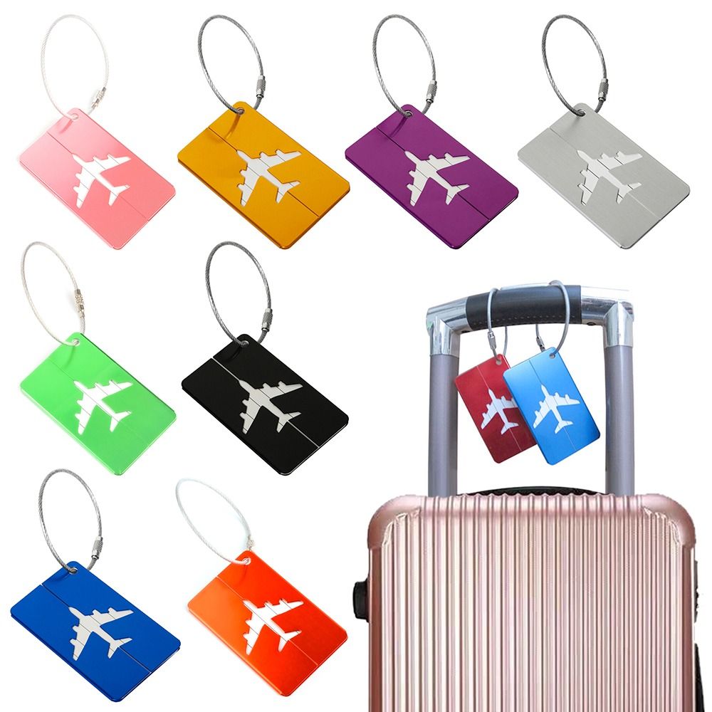 Travel Accessories B&M - Aluminiowe etykiety na bagaż podróżny walizki
