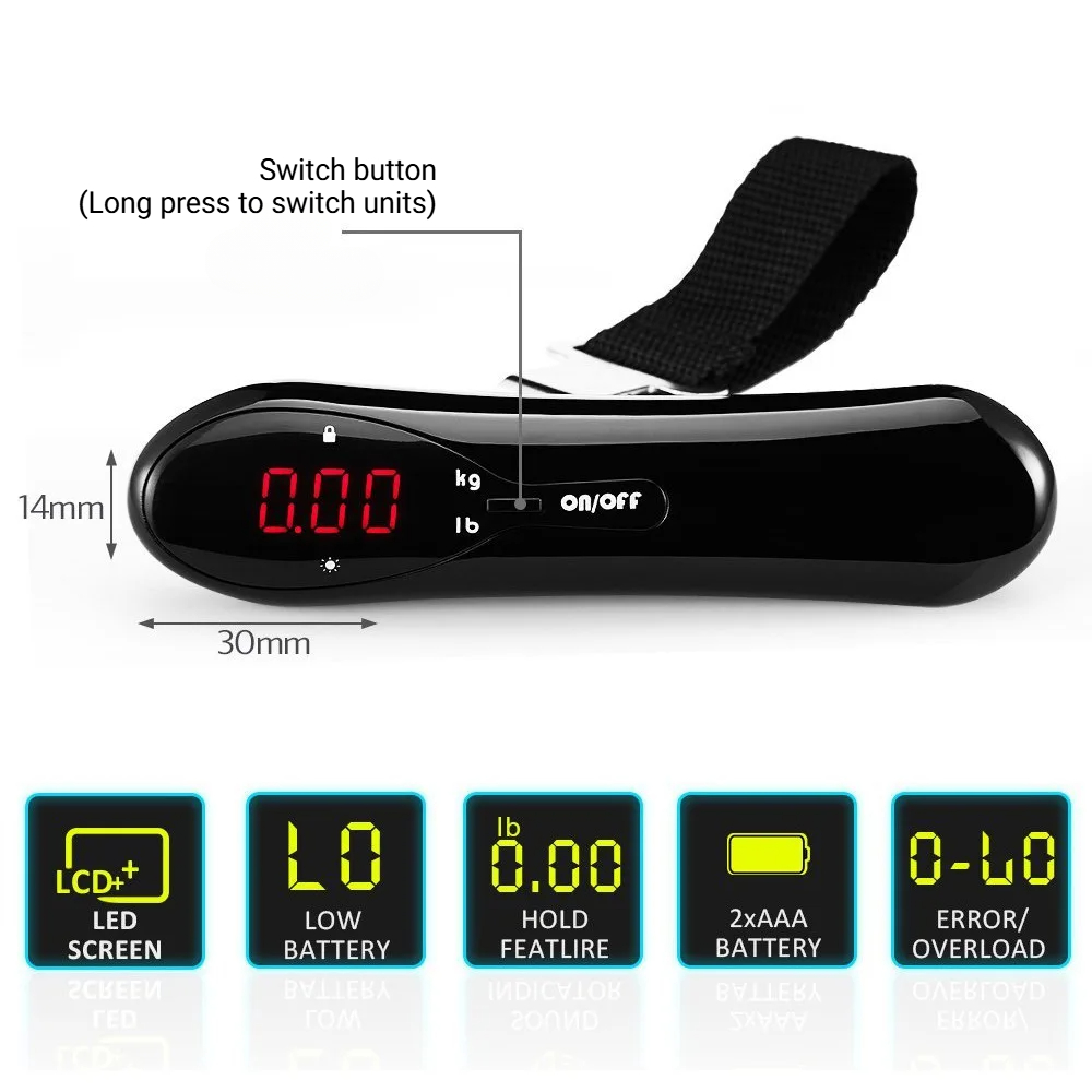 Przenośna cyfrowa waga bagażow – Luggage Scale Hanging recenzja i cena