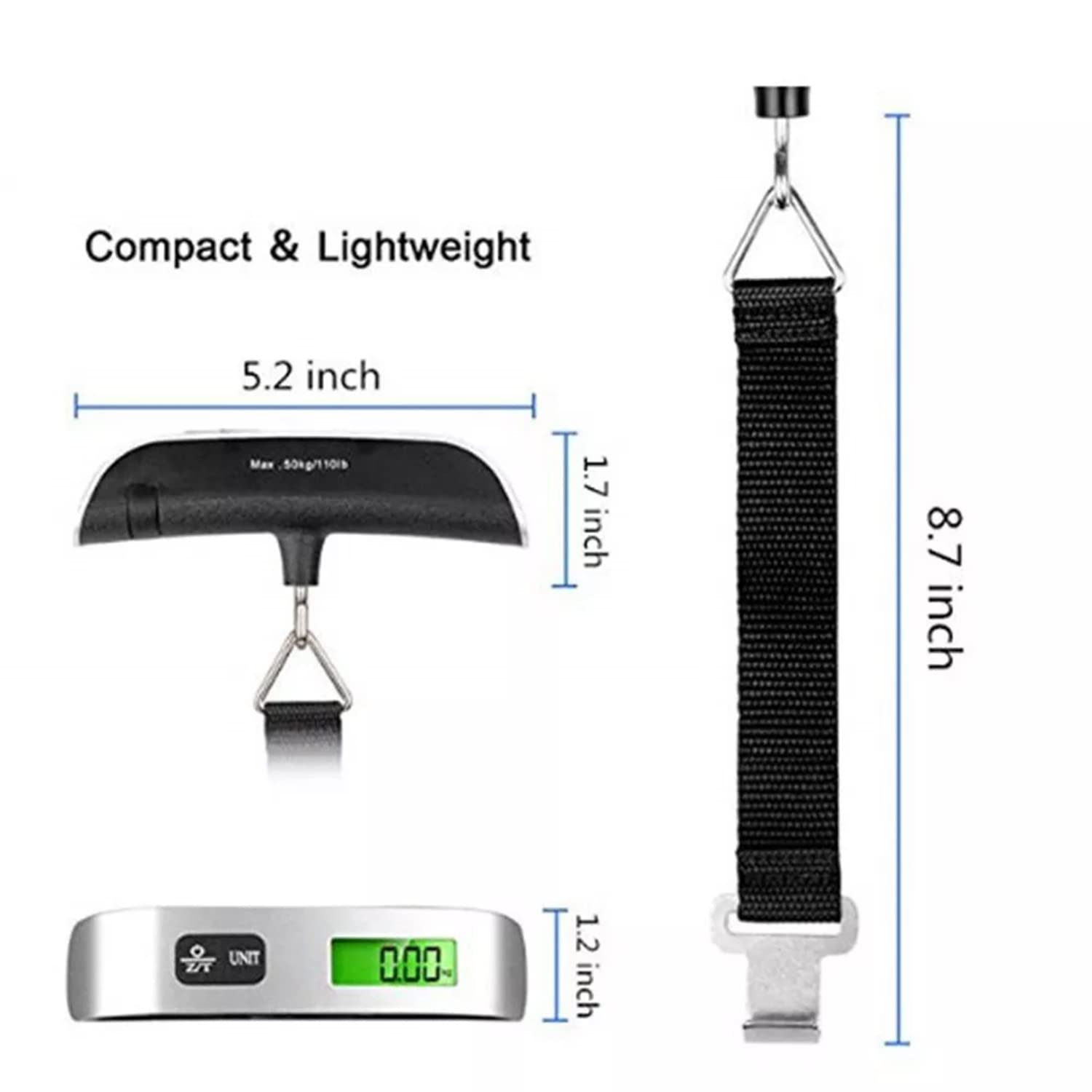 Waga bagażu 110lb 50kg Cyfrowy – Luggage Scale Hanging recenzja i cena